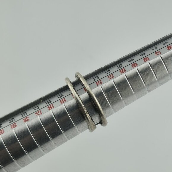 Ring Sterling Silver MCM MODERN contemporary Artisan Organic Minimalist Size 6.5 - Picture 10 of 11